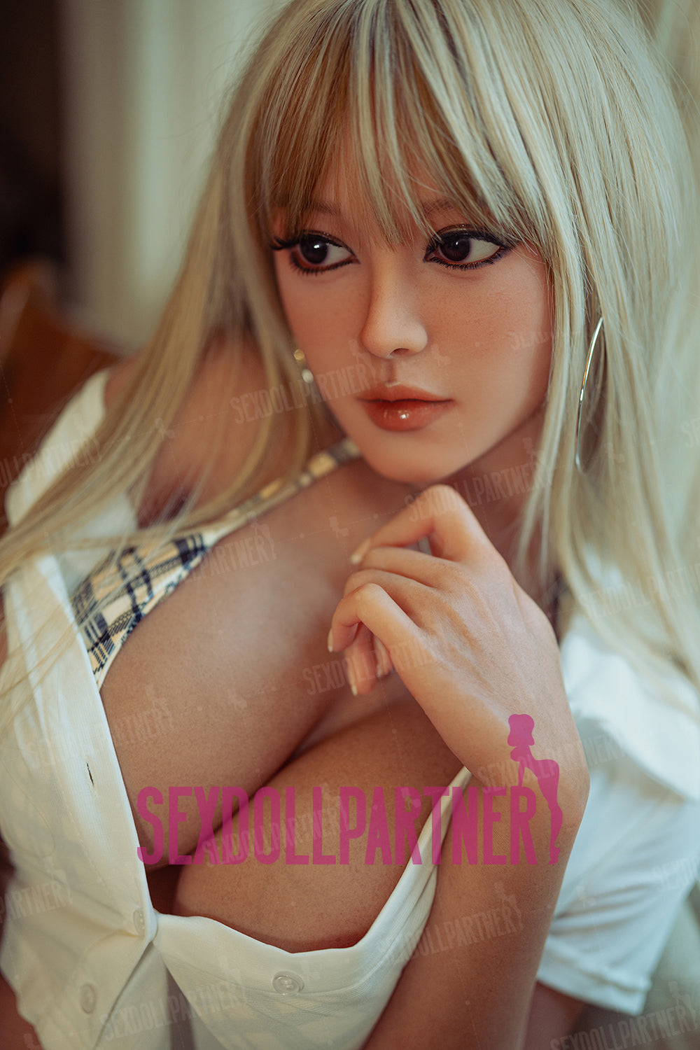 US Stock - Addie 5ft25 / 160cm #290 Full Silicon Premium Hot Realistic Blonde Sex Doll Free 2nd Head