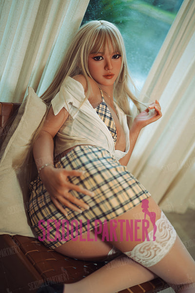 US Stock - Addie 5ft25 / 160cm #290 Full Silicon Premium Hot Realistic Blonde Sex Doll Free 2nd Head
