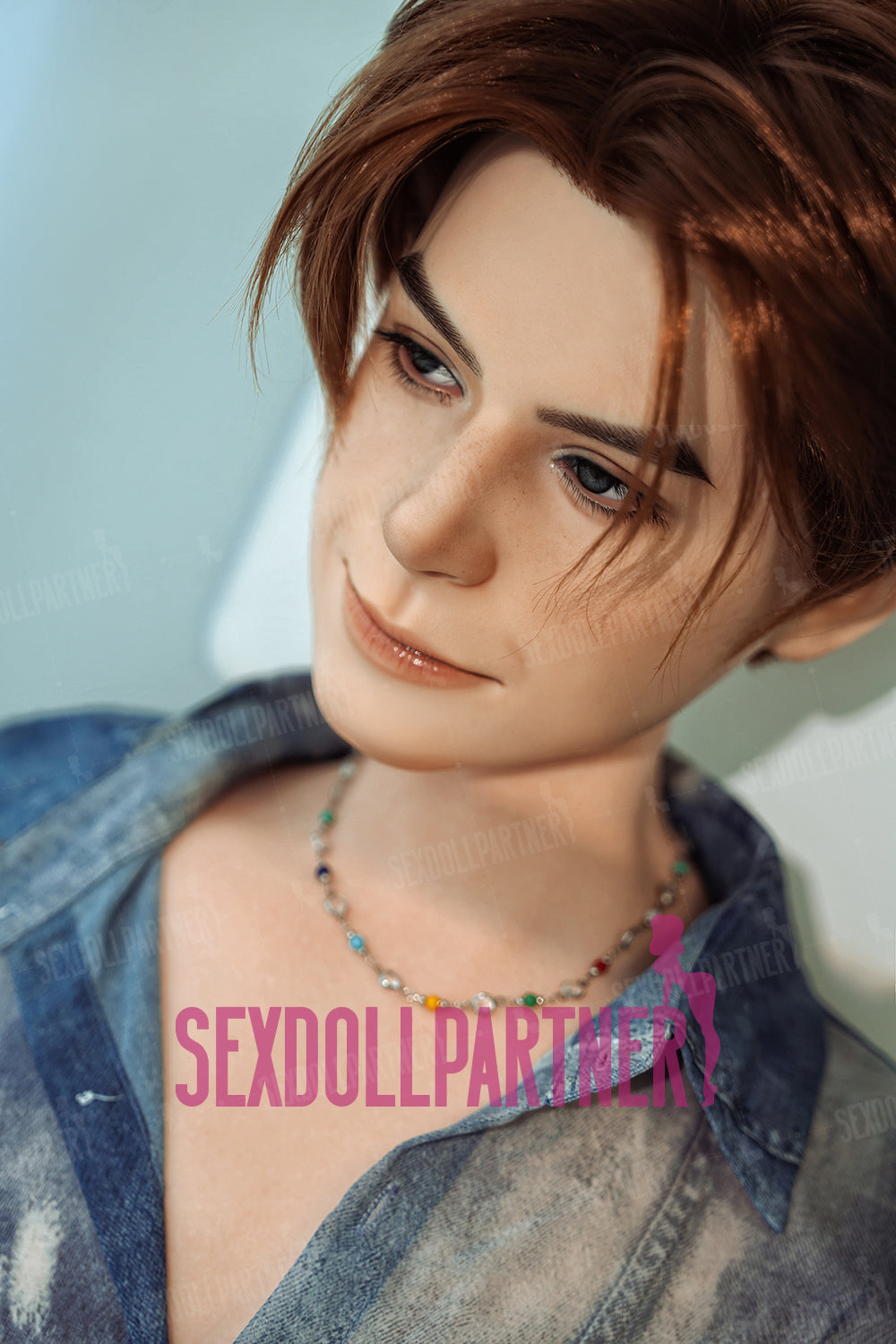 Andrew 5ft25/ 160cm L1 Head Full Silicone Cute Femebay Real-Size Male Sex Doll For Sale