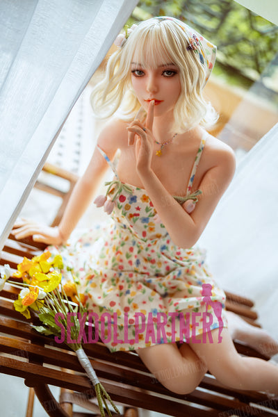 EU Stock - YAMIEE Ottilie Unique Design  4ft92/ 150cm K49 TPE Small Tits Lightweight Adult Sex Doll  Free 2nd Head