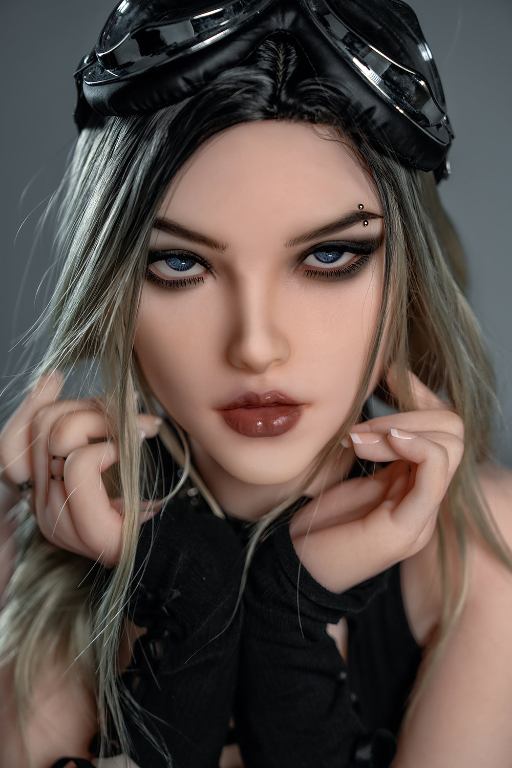 EU Stock - YAMIEE Elva Unique Design 4ft92/ 150cm K50 TPE Small Boobs Skinny Sex Doll Free 2nd Head