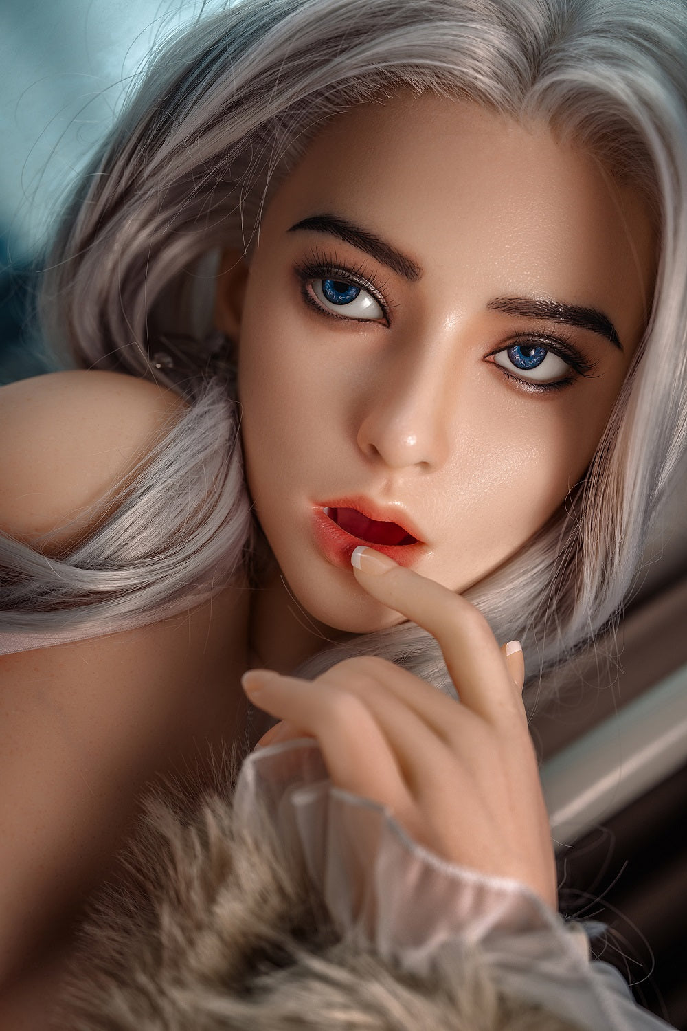 Lara 5ft38/ 164cm #M12 Silicone Head TPE Body Big Boobs Curvy Full Size Realistic Sex Doll For Blowjob