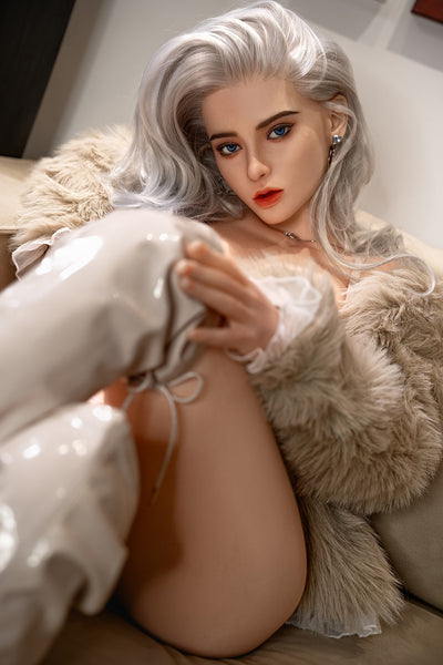 Lara 5ft38/ 164cm #M12 Silicone Head TPE Body Big Boobs Curvy Full Size Realistic Sex Doll For Blowjob