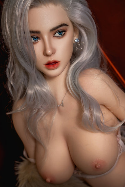 RIDMII Lara 164cm #M12 Silicone Head TPE Body Big Boobs Curvy Realistic Sex Doll For Blowjob