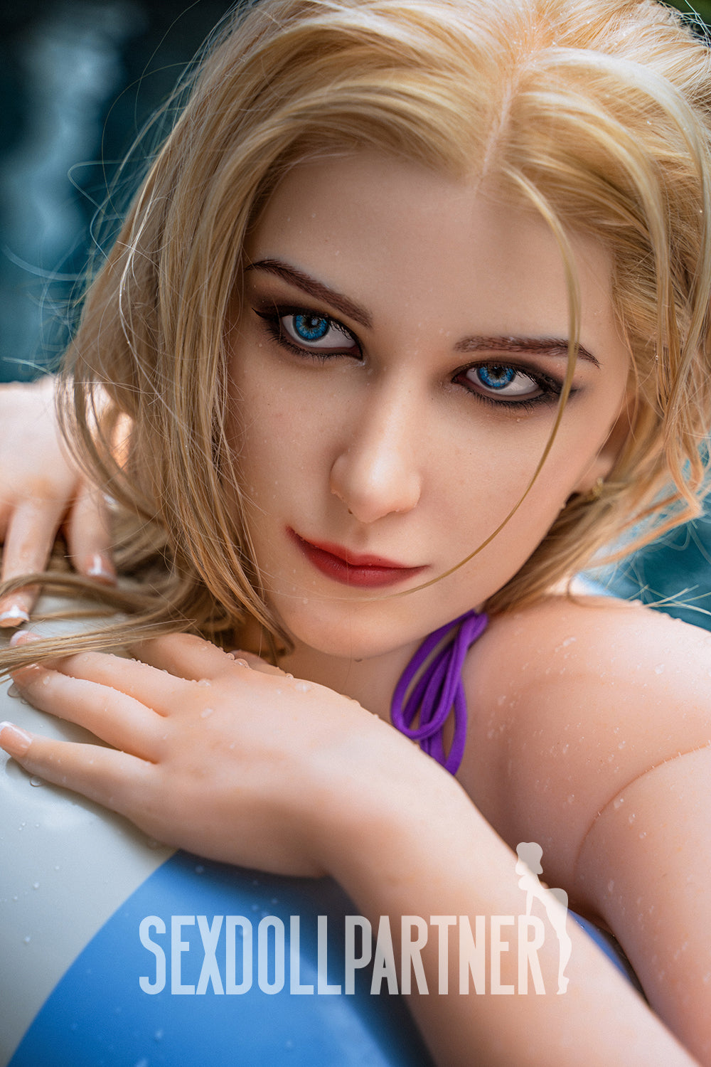 US Stock - RIDMII Unique Design 5ft45 / 166cm Gloria Silicone Head TPE Body Blonde Hair Realistic Adult Love Doll
