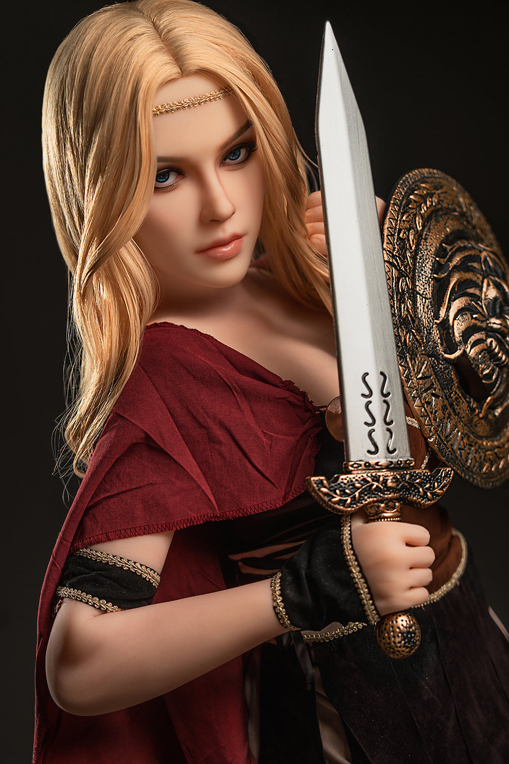 US Stock - YAMIEE Lux Unique Design  5ft38/ 164cm K35 TPE Full Size Realistic Blonde Female Sex Doll  Free 2nd Head