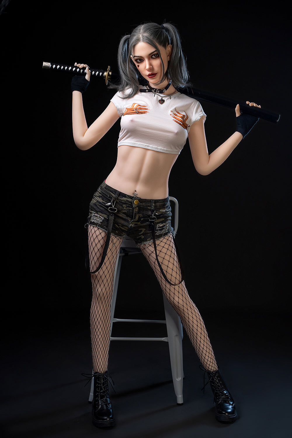 Makayla 5ft68 / 173cm #M7 Silicone Head + TPE Body Curvy Celebrity Full Body Sex Doll For Blowjob