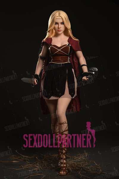 US Stock - YAMIEE Lux Unique Design  5ft38/ 164cm K35 TPE Full Size Realistic Blonde Female Sex Doll  Free 2nd Head