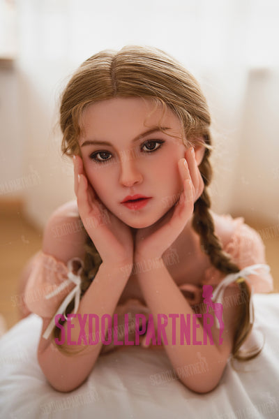 US Stock - Arden 4ft92/ 150cm M46ROS Movable Jaw Head TPE Body Full Size Lovely Girl Adult Sex Doll Free 2nd Head