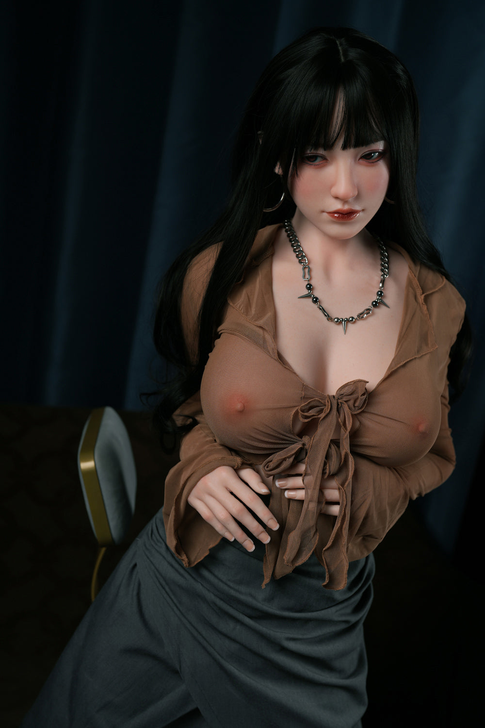 US Stock - Haruka 5ft58/170cm #A60 Silicone Head TPE Body Japanese Adult Love Sex Doll Free 2nd Head
