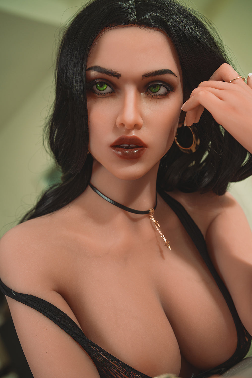 US Stock - YAMIEE Unique Design Esme 4ft99 /152cm KT45 Full TPE Curvy Latino Hot Realistic Sex Doll Free 2nd Head