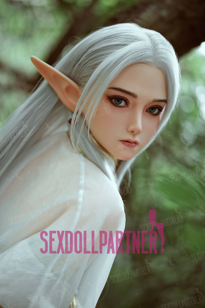 US Stock - YAMIEE Nolia 5ft25 / 160cm #K66 Silicone Head + TPE Body Big Boobs ELF Hot Adult Sex Doll Free 2nd Head