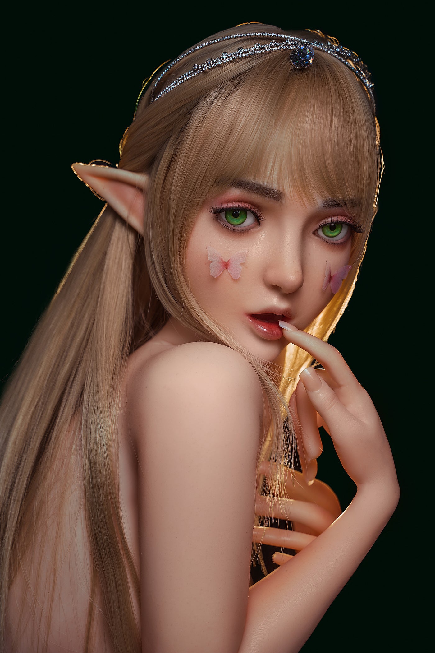 Soft Silicone #M8 Head Oral Sex ELF Real-life ROS Love Sex Doll Head Only