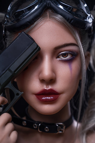 Soft Silicone #M7 Harley Head Halloween Oral Sex ROS Sex Doll Head Only