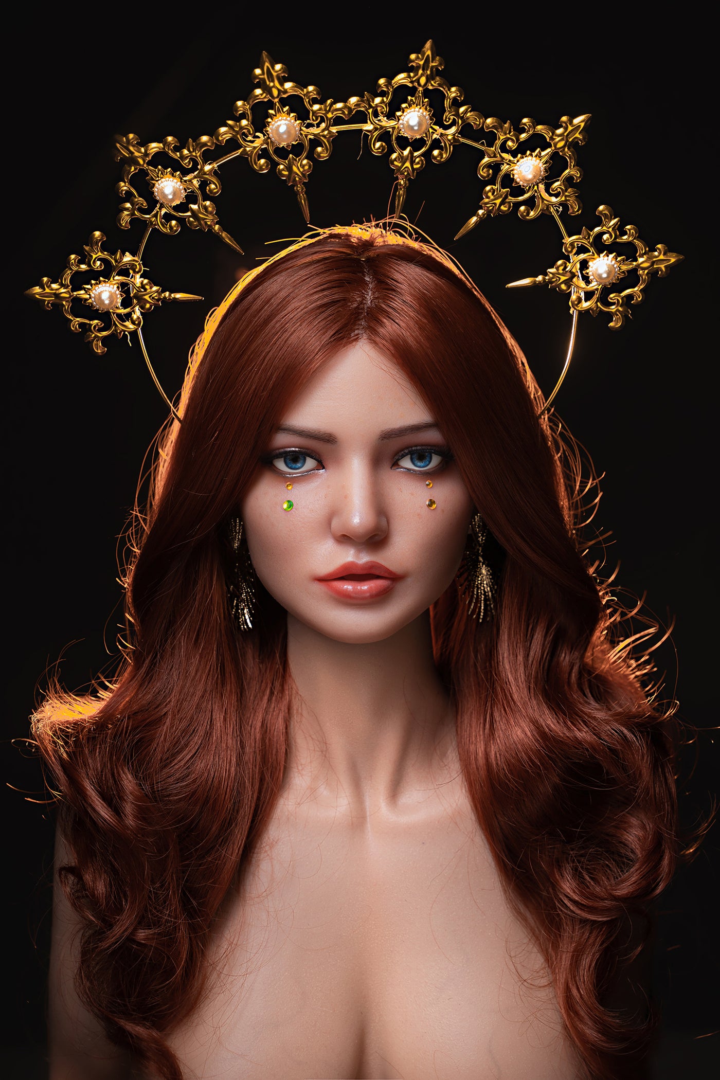RIDMII #M9 Head Queen Silicone Oral Sex  Beautiful Love Doll Head Only