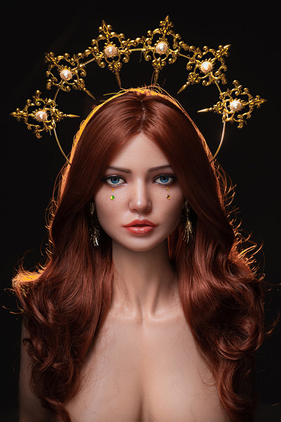 Soft Silicone #M9 Head Queen Oral ROS Sex Doll Silicone Head Only