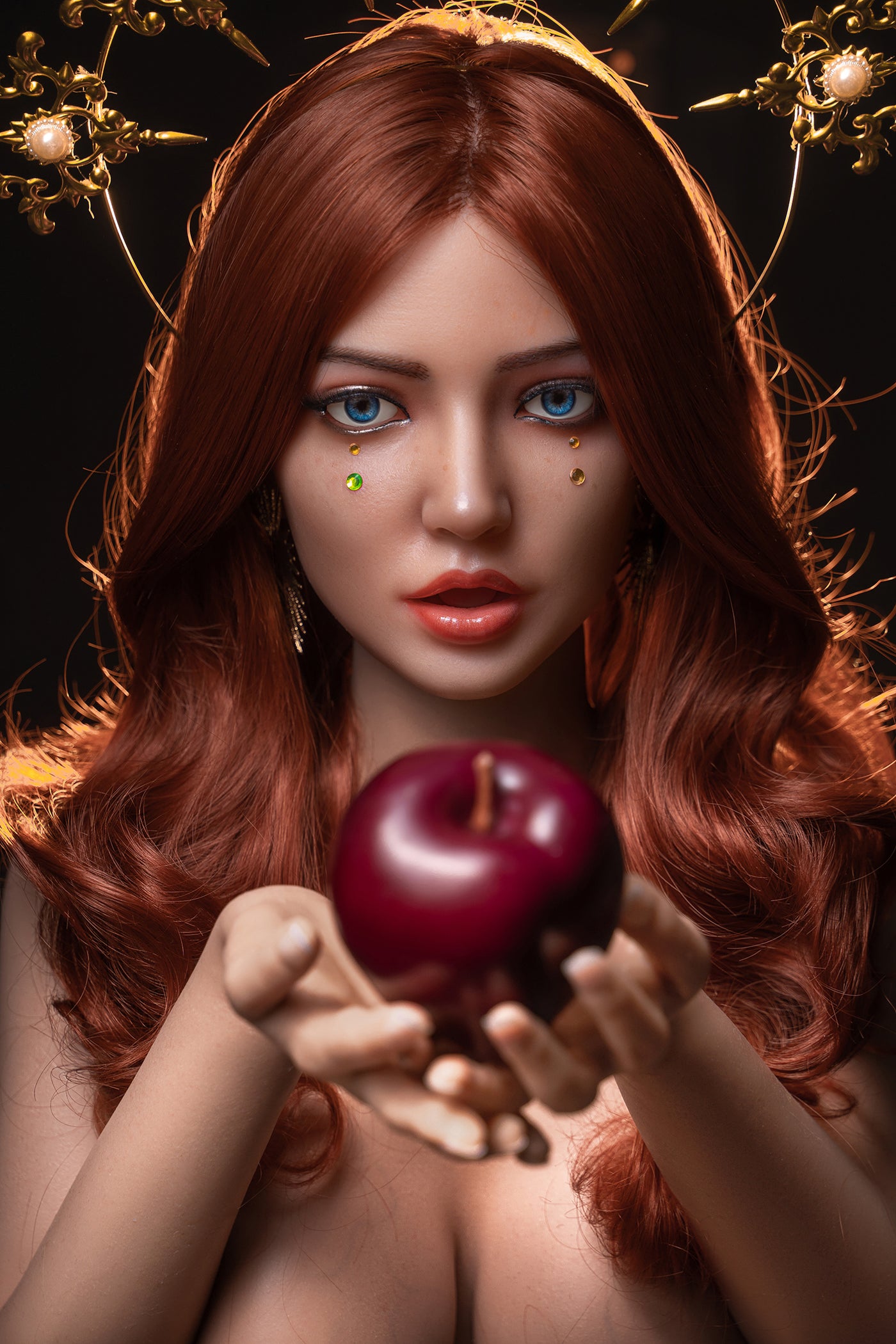 Soft Silicone #M9 Head Queen Oral ROS Sex Doll Silicone Head Only