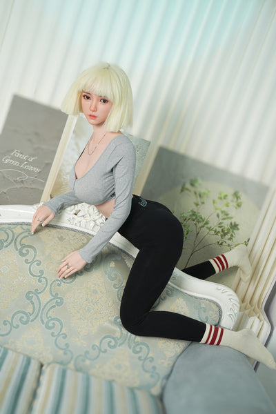 US Stock - Moe 5ft58/170cm #C39S Silicone Head TPE Body Hot Asian Lady Love Doll Free 2nd Head