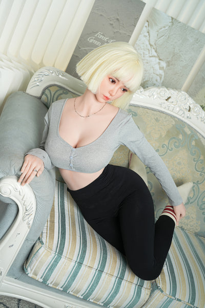 US Stock - Moe 5ft58/170cm #C39S Silicone Head TPE Body Hot Asian Lady Love Doll Free 2nd Head