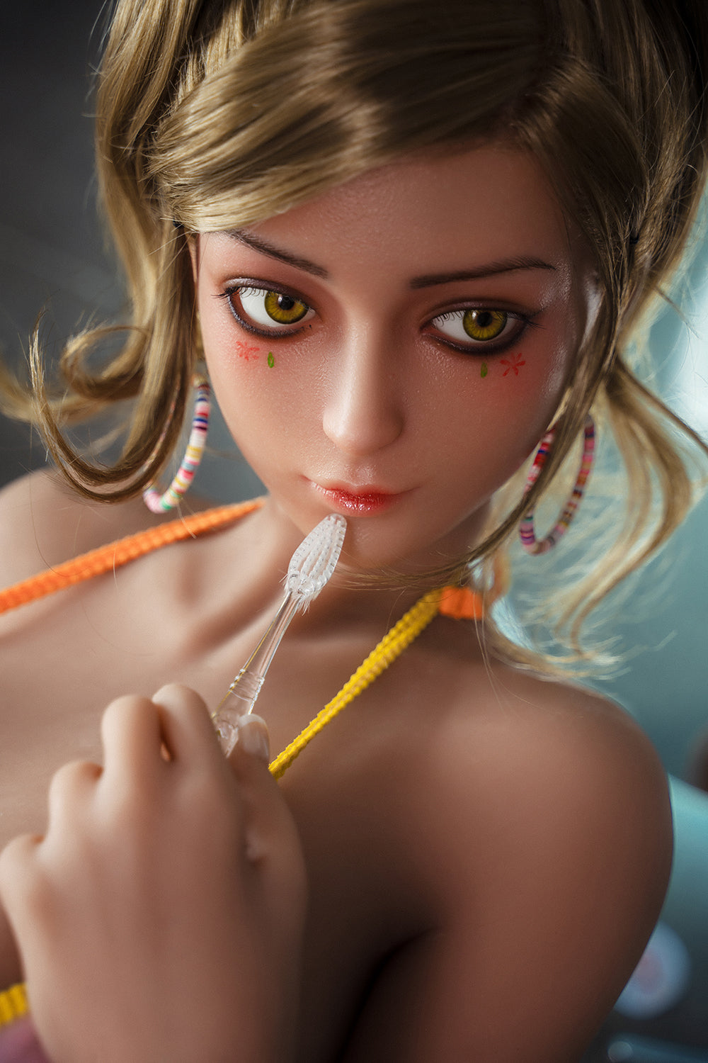 Vivi 5ft15/ 157cm #S21 Silicone Head TPE Body Blonde Chubby BBW Fat As SexDollPartner Vivi 5ft15/ 157cm #S21 Silicone Head TPE Body Blonde Chubby BBW Fat As SexDollPartner