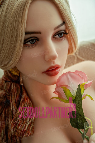 US Stock - Brea 4ft99/ 152cm #319 Head TPE Medium Boob Real-Size Blonde Lady Sex Doll Free 2nd Head