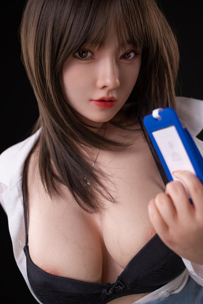 Gail 5ft21/ 159cm #430 Head Full Silicone Big Boobs Japanese Office Lady Real-life Sex Doll