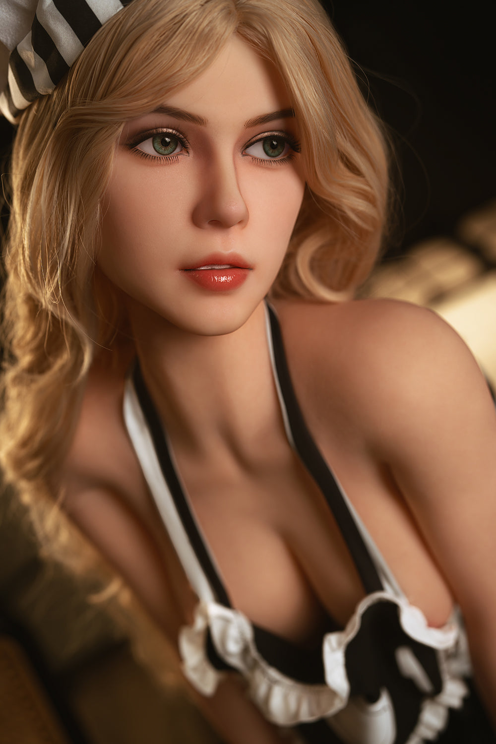 US Stock - YAMIEE Rosie Unique Design  5ft38/ 164cm K41 Full TPE Blonde Female Sex Doll Free 2nd Head