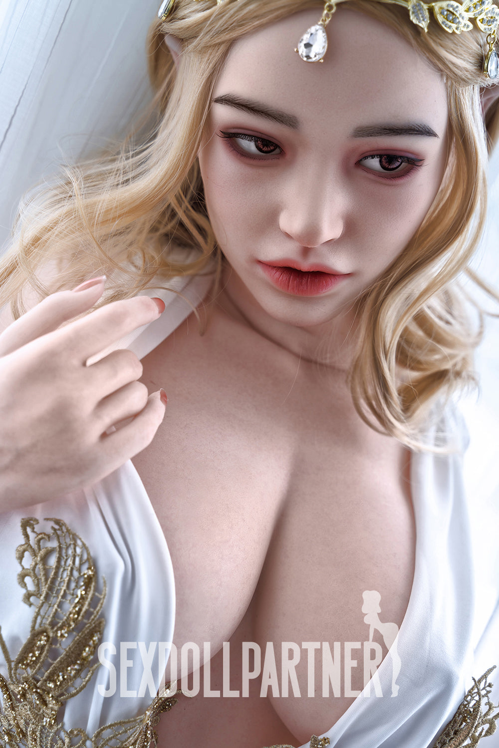 US Stock Miranda #462 Soft Silicone Head TPE Body Blowjob Fat Blonde Sex Doll Exclusive