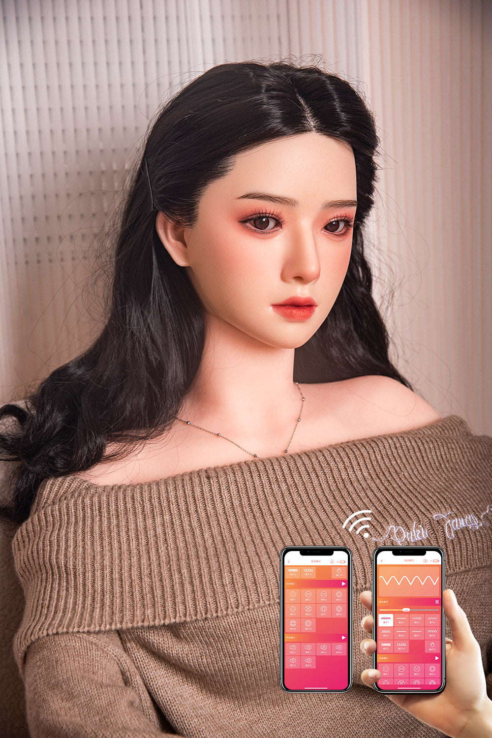 RIDMII Muncey 5ft34/ 163cm Unique Design App-Controlled Silicone Head TPE Body Asian Petite Sex Doll