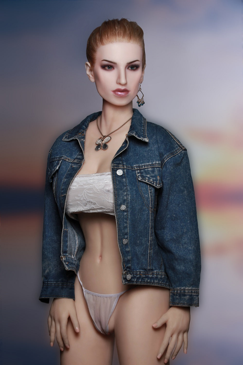 RIDMII Dora Unique Design Silicone Head TPE Body Blonde Realistic MILF Sex Doll