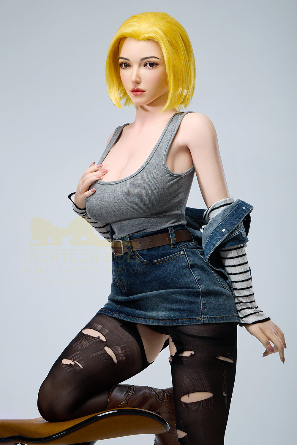 Irontechdoll Poppy 5ft21/ 159cm #S41 Head Full Silicone MILF  Big Breasts Fat Ass Sex Doll