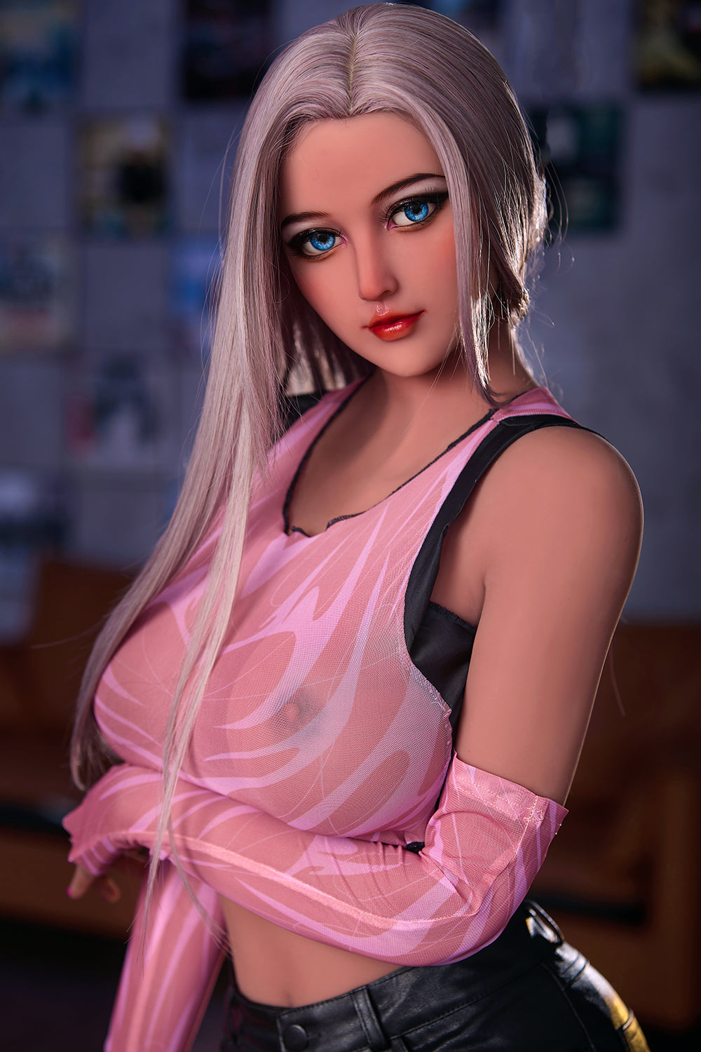 US Stock - Kinsley 5ft41 / 165cm #164 Head TPE Big Boobs Full Body Hot American Girl Sex Doll
