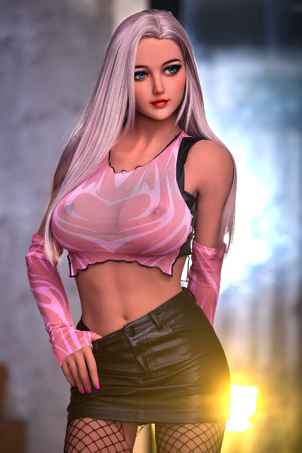 US Stock - Kinsley 5ft41 / 165cm #164 Head TPE Big Boobs Full Body Hot American Girl Sex Doll