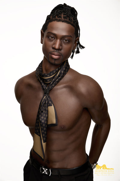 RIDMII Ircontech James 176cm M8 Head Full Silicone Life size Black Male Adult  Sex Doll For Sale