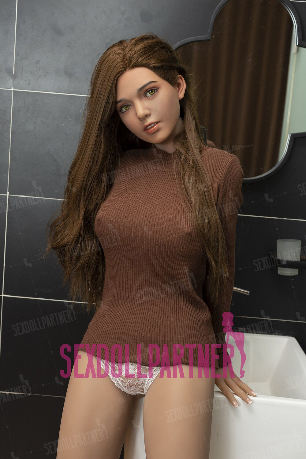 US Stock - Aurinda 5ft41/165cm #C2T Head TPE Medium Breasts Premium Real-life Slim Sweet Sex Doll