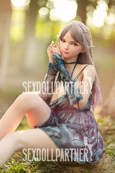 US Stock - RIDMII Aggie Unique Design 5ft34/ 163cm Eif Sex Doll Silicone Head ELF Sex Doll Free Extra Head