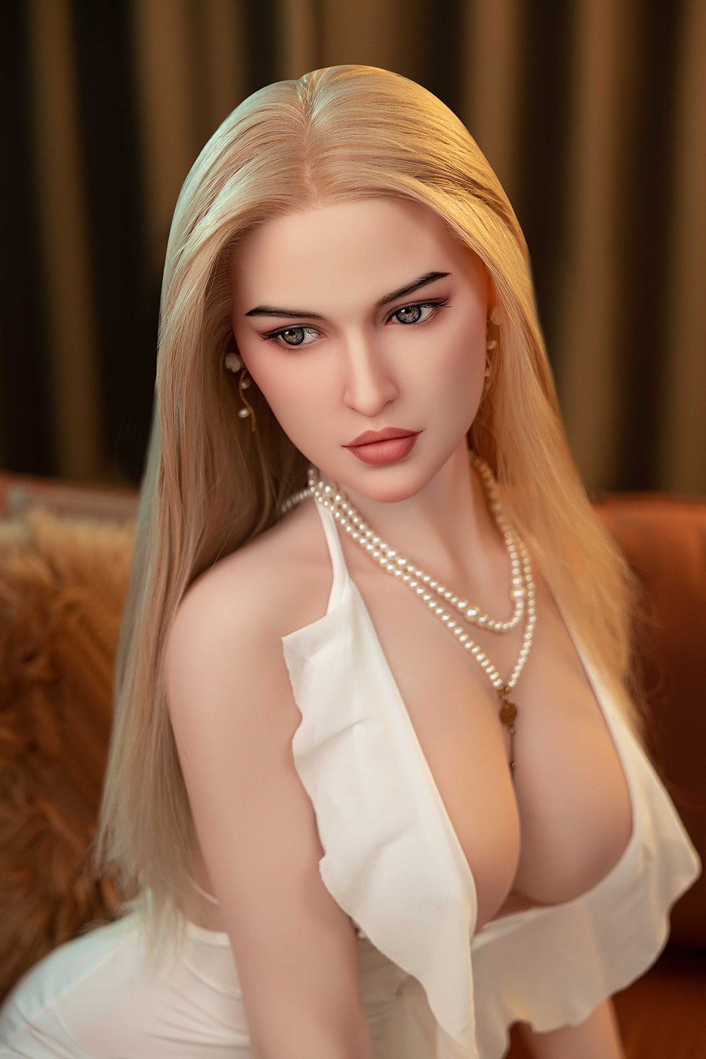 US Stock - Oakley 5ft51/ 168cm Sili-46 Head Silicone Blonde Natural Full Size Sex Doll For Men