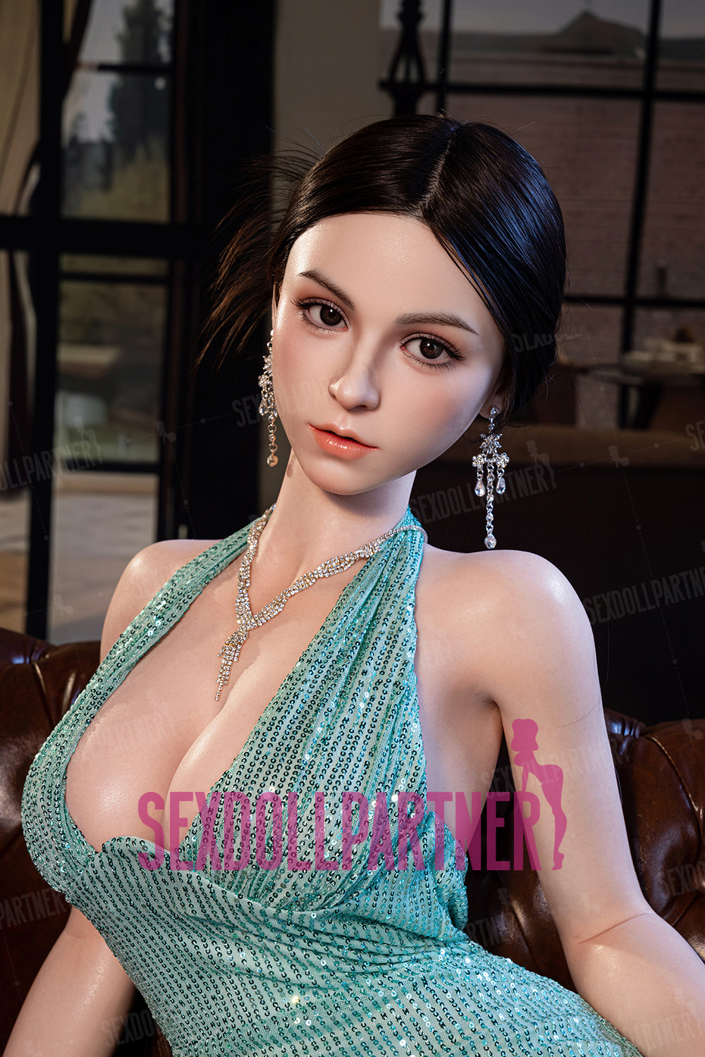 US Stock - YAMIEE Kaelis 5ft34/ 163cm Unique Design SNK46 ROS Soft Silicone Head + TPE/Silicone Body Premium Full Size Sex Doll For Blowjob Free 2nd Head