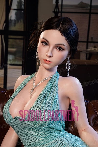 US Stock - YAMIEE Kaelis 5ft34/ 163cm Unique Design SNK46 ROS Soft Silicone Head + TPE/Silicone Body Premium Full Size Sex Doll For Blowjob Free 2nd Head