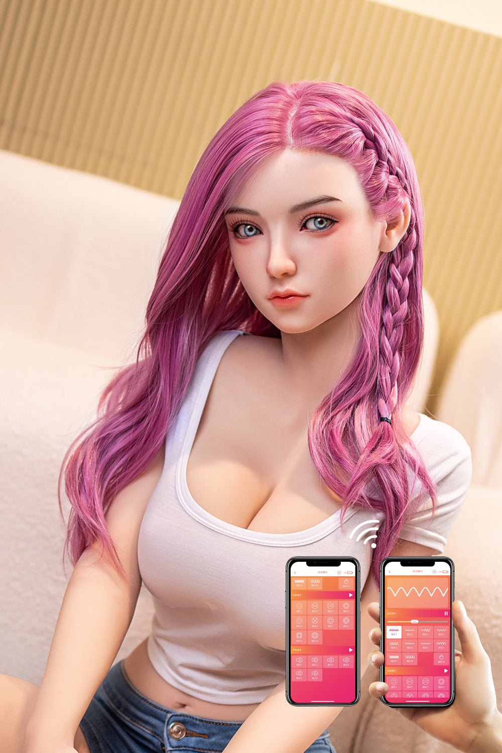 RIDMII Harriet 160cm #58 Head App-Controlled TPE Lifelike Young Curvy Big Boobs Sex Doll