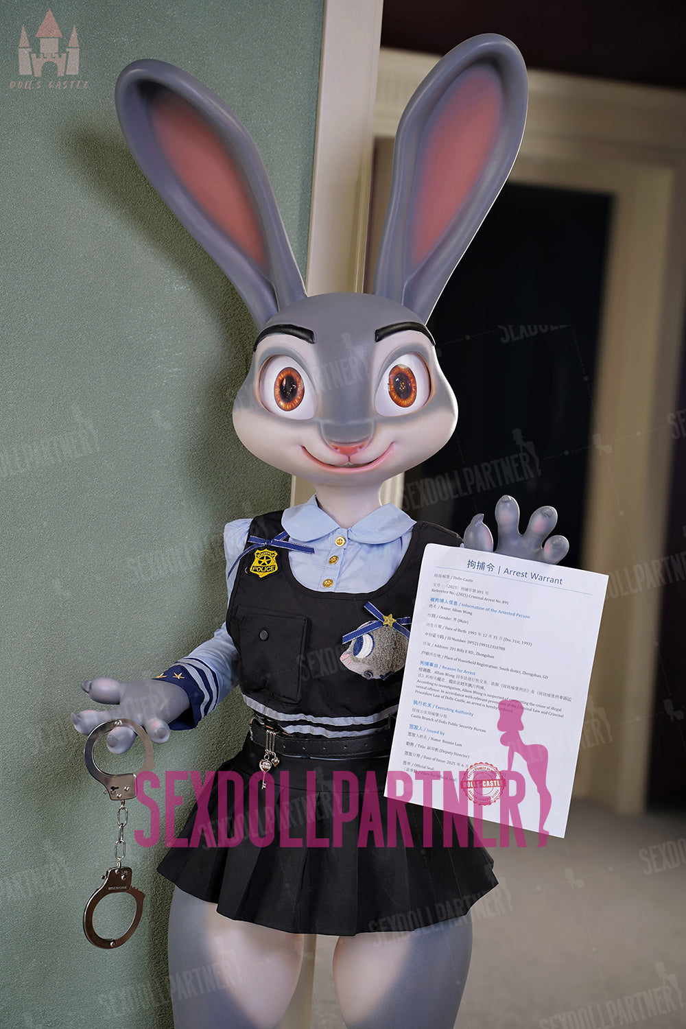 Dolls Castle Ataya 5ft51 / 168cm ROS Full Silicone Flat Chested Hentai Bunny Officer Anime Sex Doll