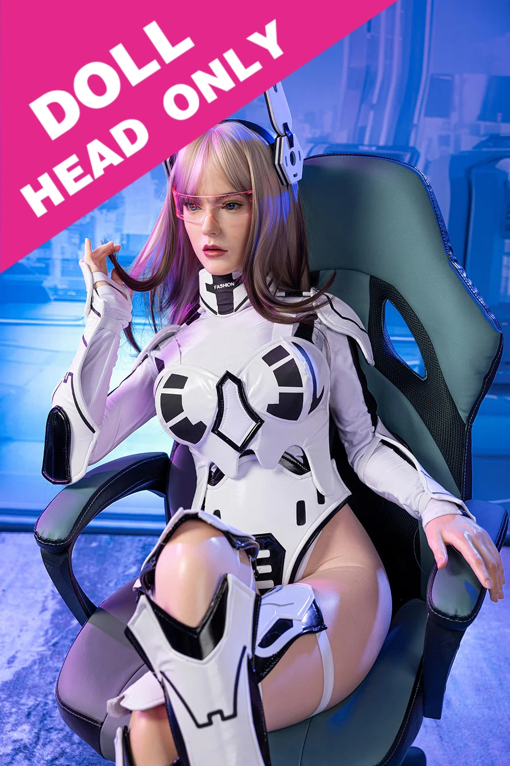 2025 Newest Version RIDMII Tenar Unique Design Silicone Head AI Talking Robotic Sex Doll Head Only