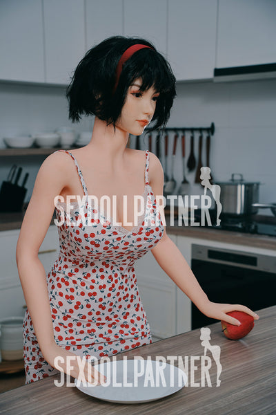 US Stock - RIDMII Phaedra 5ft34/ 163cm Unique Design Silicone Head TPE Body Asian Sex Doll For Men