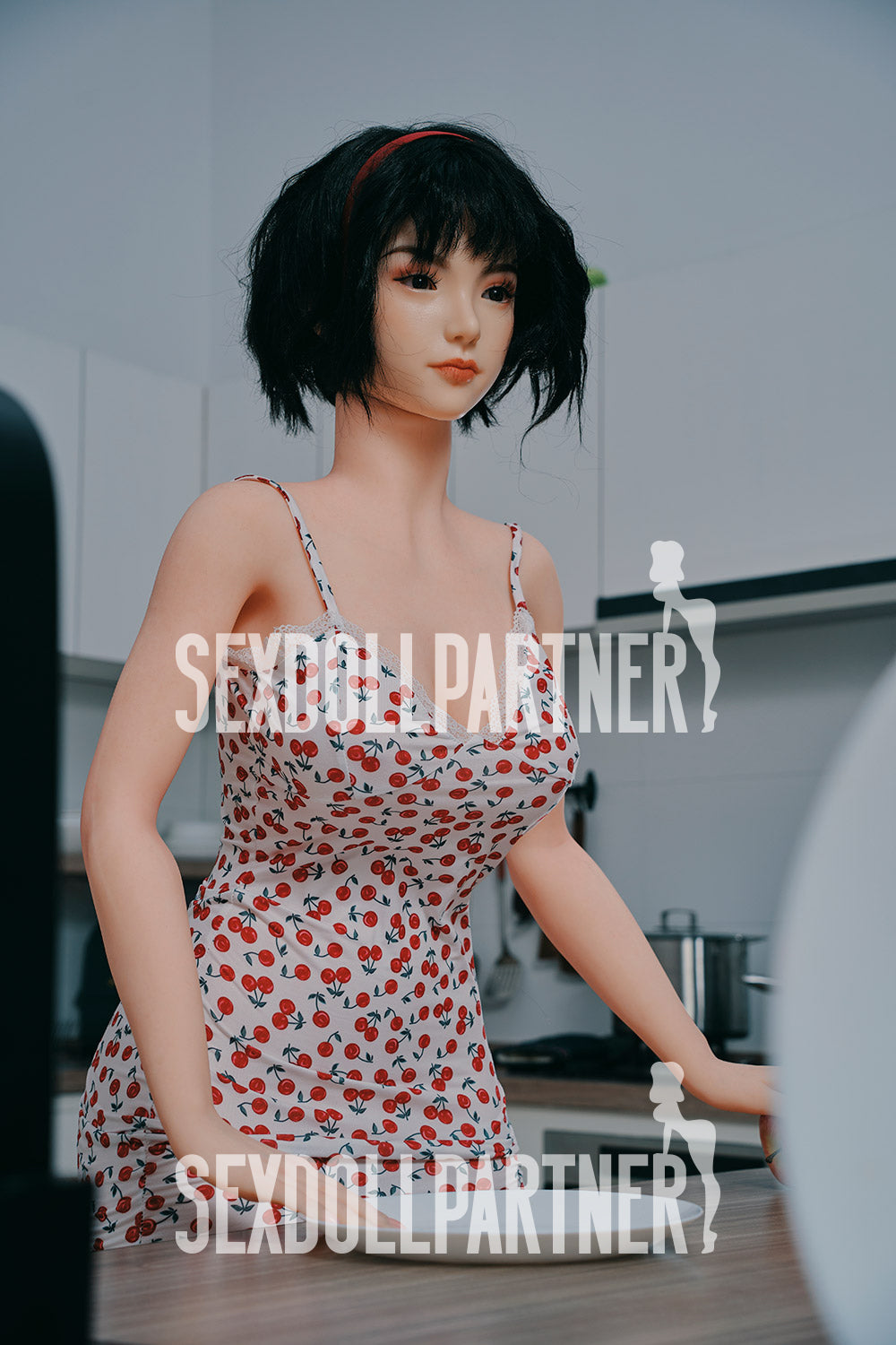 US Stock - RIDMII Phaedra 5ft34/ 163cm Unique Design Silicone Head TPE Body Asian Sex Doll For Men