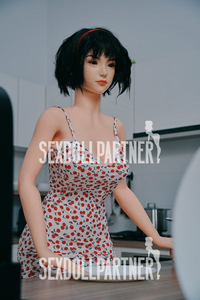 US Stock - RIDMII Phaedra 5ft34/ 163cm Unique Design Silicone Head TPE Body Asian Sex Doll For Men