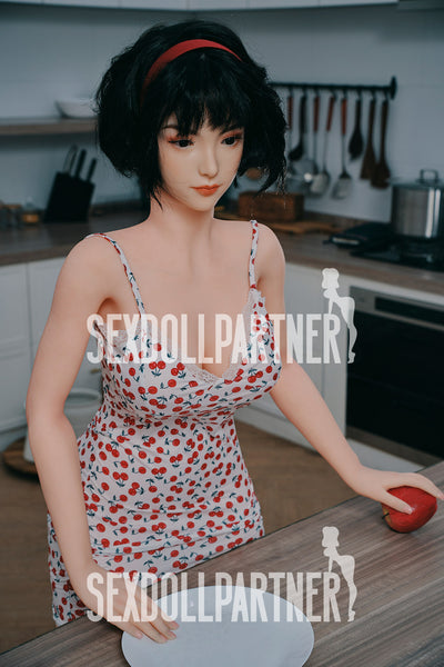 US Stock - RIDMII Phaedra 5ft34/ 163cm Unique Design Silicone Head TPE Body Asian Sex Doll For Men
