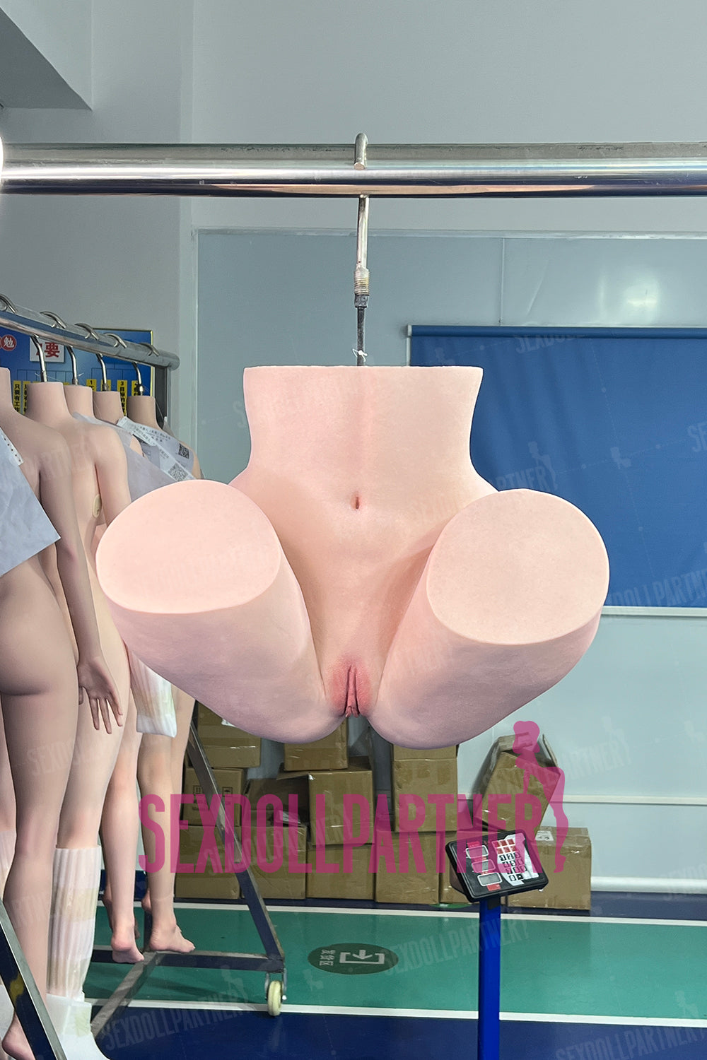 EU Stock - Evalina Full Silicone Big Butt Real-Size Female Torso Sex Doll With Real-looking Skin Texture