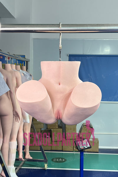 EU Stock - Evalina Full Silicone Big Butt Real-Size Female Torso Sex Doll With Real-looking Skin Texture