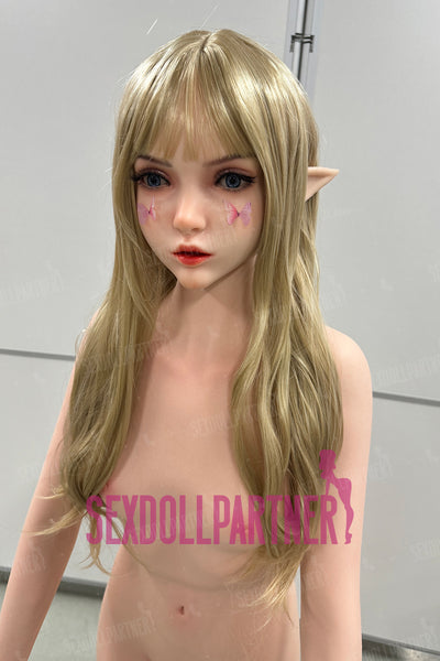 Hazel 4ft92/ 150cm M8 Silicon Head TPE Body Asian ELF Realistic Blowjob Sex Doll