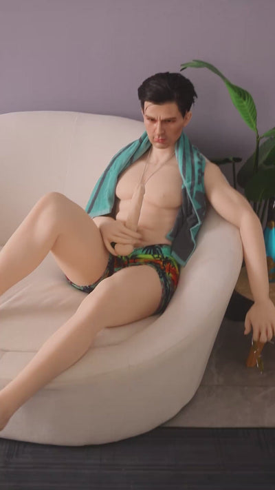 RIDMII Arthur 160cm #S025 Silicone Head TPE Body Handsome Realistic Male Sex Doll For Female